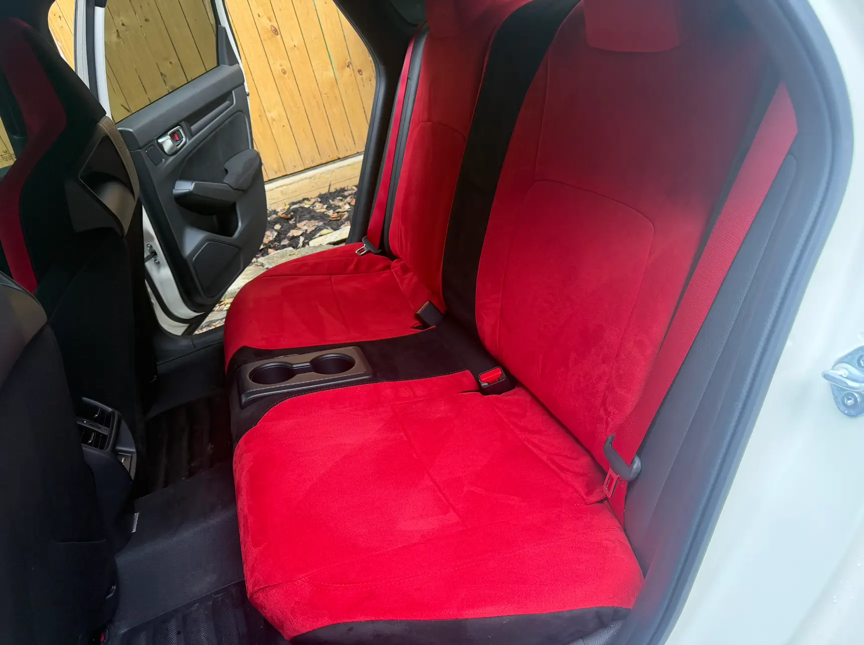 11th Gen Honda Civic FOR SALE - Red L1MTD_R Hypersuede Rear Seat Cover for FL5 - $350 Screen Shot 2026-10-05 at 11.44.45 AM