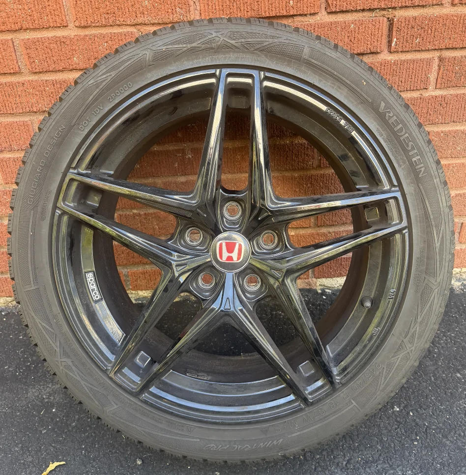 11th Gen Honda Civic FOR SALE - 18x8 Gloss Black Sparco Record Wheels + Vredestein Wintrac Pro Tires 245/40/R18 - $750 Screen Shot 2026-10-06 at 3.23.10 PM