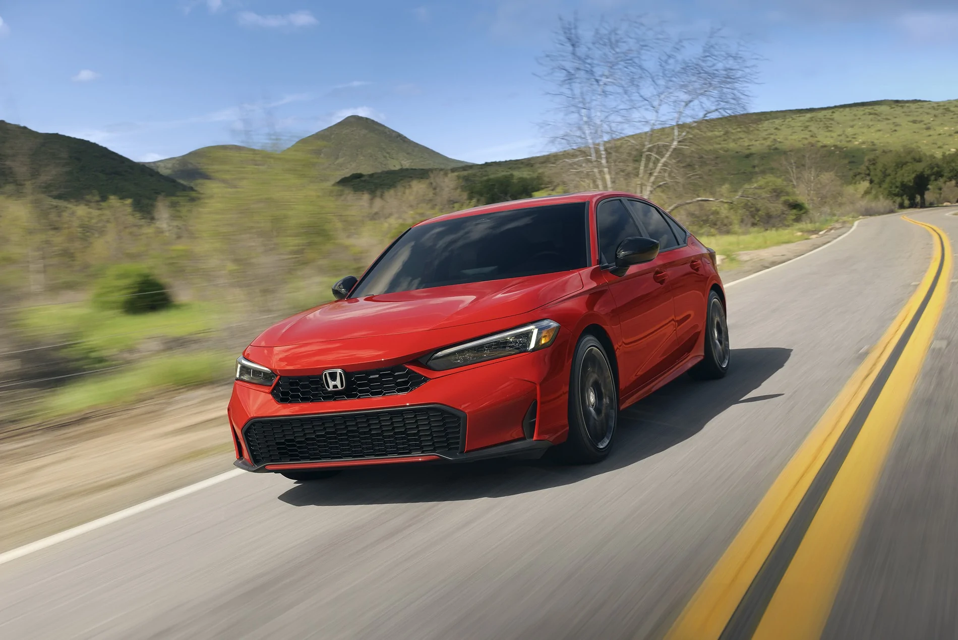 11th Gen Honda Civic 2027 Civic Adds New “Sport-L” Trim and Available S+ Shift Drive Mode 03 2027 Honda Civic Sedan Sport Touring Hybrid