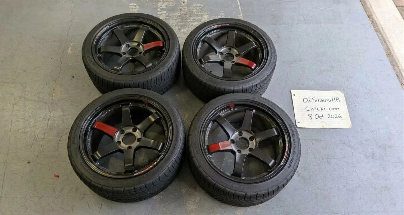 11th Gen Honda Civic FS: Black Edition III TE37SL With Tires 1791496334963