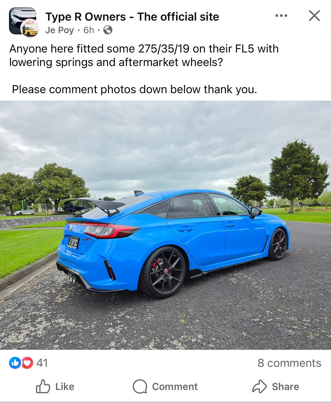11th Gen Honda Civic Any issues with 275/35 R19 Tires? IMG_7365