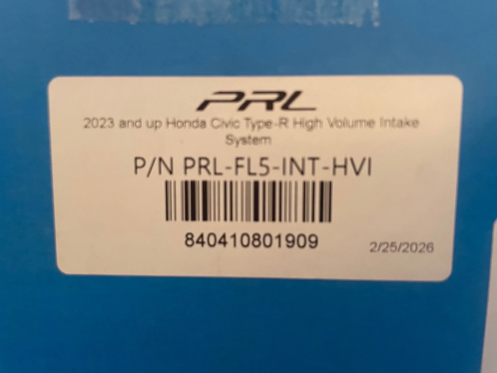 11th Gen Honda Civic SOLD! PRL FL5 Intake - Brand New In Box (Factory Sealed!) IMG_4746