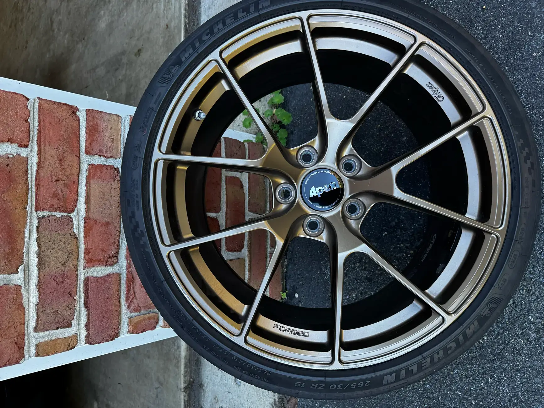 11th Gen Honda Civic Apex VS-5RS Satin Bronze 19x9.5+45 with OEM Michelin PS4S 1792841233201-0