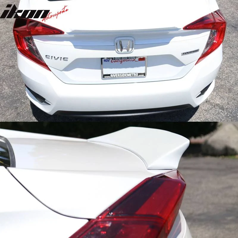 11th Gen Honda Civic 16-17 Civic 10th Gen Sedan - IKON Style Trunk Spoiler High Kick (FRP) - AST-HC164IK-FRP AST-HC164IK-FRP-4