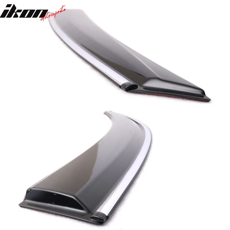 11th Gen Honda Civic 16-17 Civic 10th Gen Sedan - OE Style Window Visor w/Chrome trim - WD-HC164OE-CHR WD-HC164OE-CHR-2