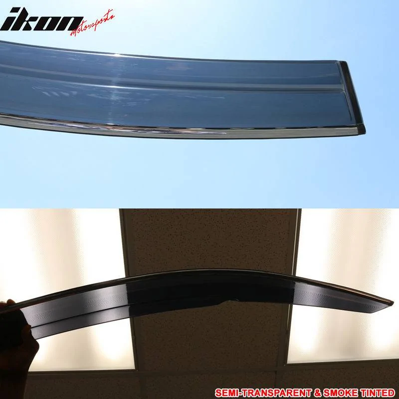11th Gen Honda Civic 16-17 Civic 10th Gen Sedan - MUGEN Style Window Visor w/Chrome trim - WD-HC164MU-CHR WD-HC164MU-CHR-7