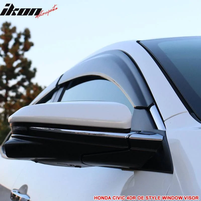 11th Gen Honda Civic 16-17 Civic 10th Gen Sedan - OE Style Window Visor - WD-HC164OE WD-HC164OE-5