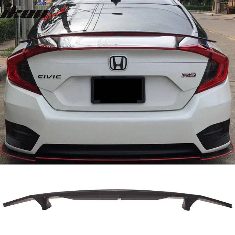 11th Gen Honda Civic 16-17 Civic 10th Gen Sedan - IKON Style Trunk Spoiler (ABS) - AST-U-001-MBA_HC164 1_1