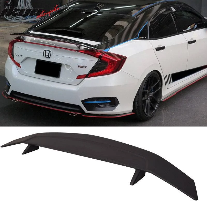 11th Gen Honda Civic 16-17 Civic 10th Gen Sedan - IKON Style Trunk Spoiler (ABS) - AST-U-001-MBA_HC164 4