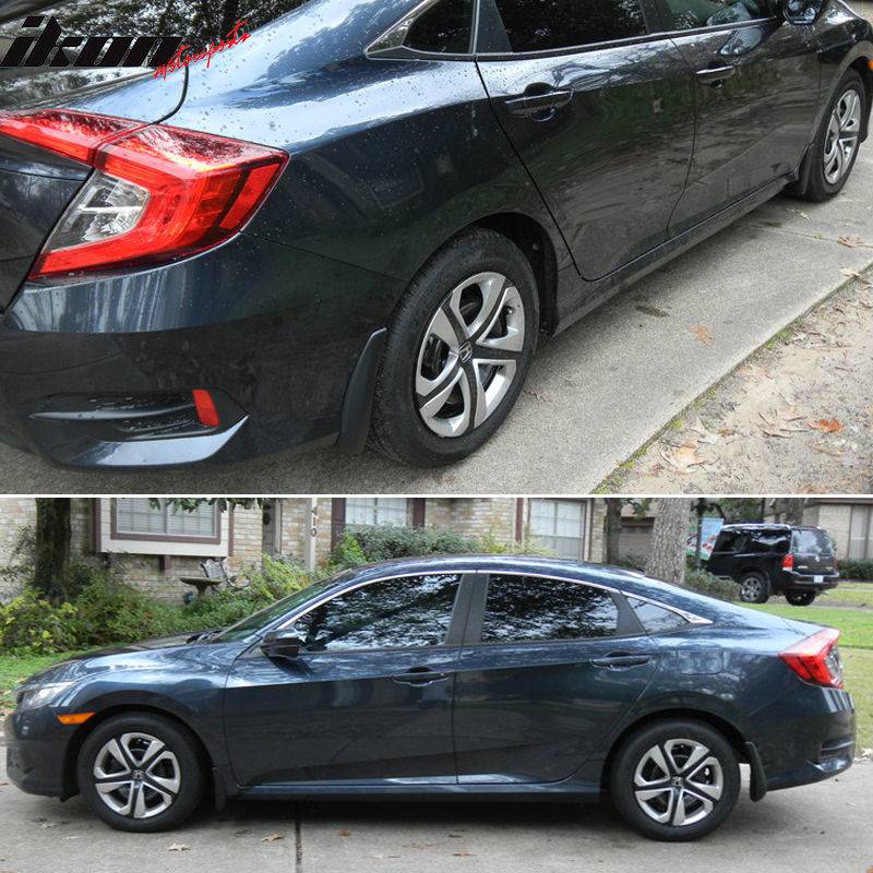11th Gen Honda Civic 16-17 Civic 10th Gen Sedan - Mud Flaps (PP) - BLM-HC164OE-PP 2_4