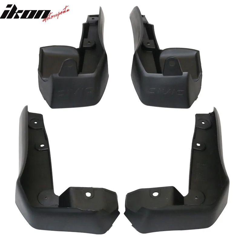 11th Gen Honda Civic 16-17 Civic 10th Gen Sedan - Mud Flaps (PP) - BLM-HC164OE-PP 3_4
