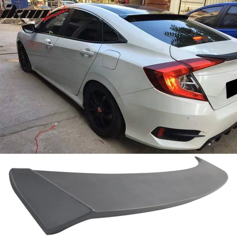 11th Gen Honda Civic 16-17 Civic 10th Gen Sedan - IKON Type 2 Style Trunk Spoiler (ABS) - ASR-HC164IKV2-A ASR-HC164IKV2-A-1