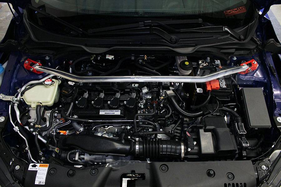 11th Gen Honda Civic SiriMoto Front Strut Bar Pre-Order! 41126_2921___SM-HC16-SB-FU%20Installed%202