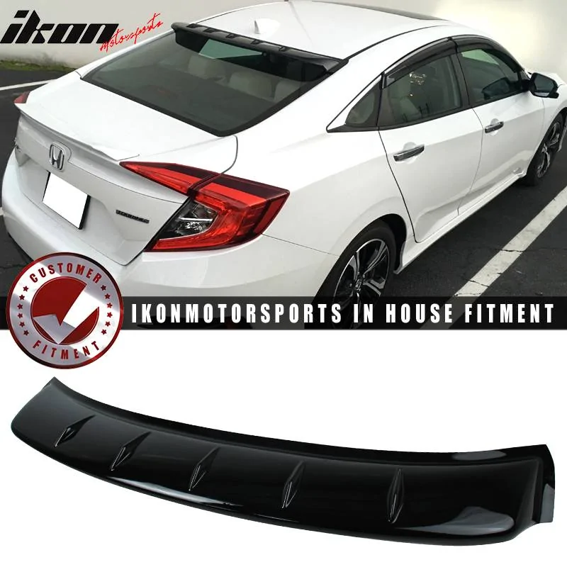 11th Gen Honda Civic 16-17 Civic 10th Gen Sedan - Roof Spoiler Window Visor - WDR-HC164IK WDR-HC164IK-1