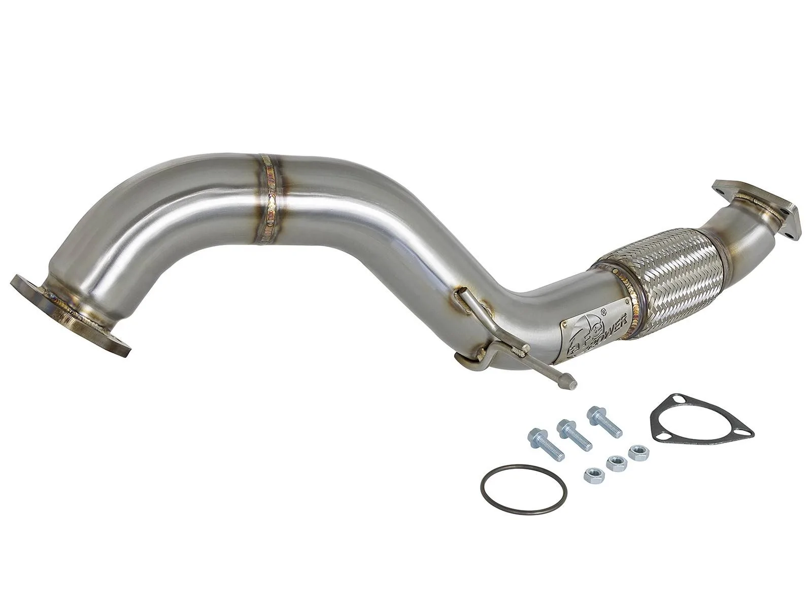 11th Gen Honda Civic aFe Power 17-18 Civic Type R Twisted Steel 3" Rear Down-Pipe/Mid-Pipe AFE-49-36617