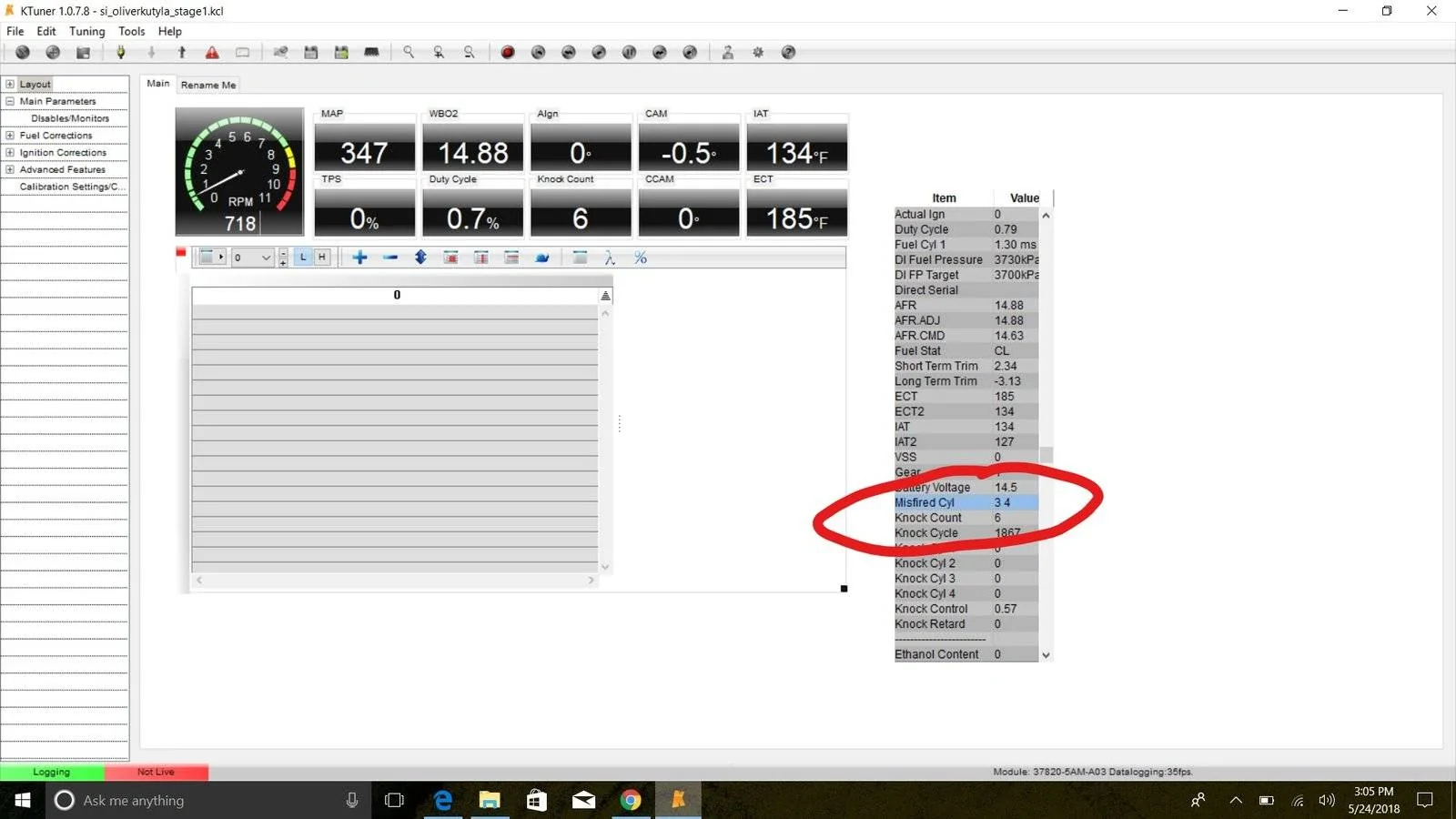 11th Gen Honda Civic ktuner vit stage 1 cylinder misfire? Screenshot (2)_LI
