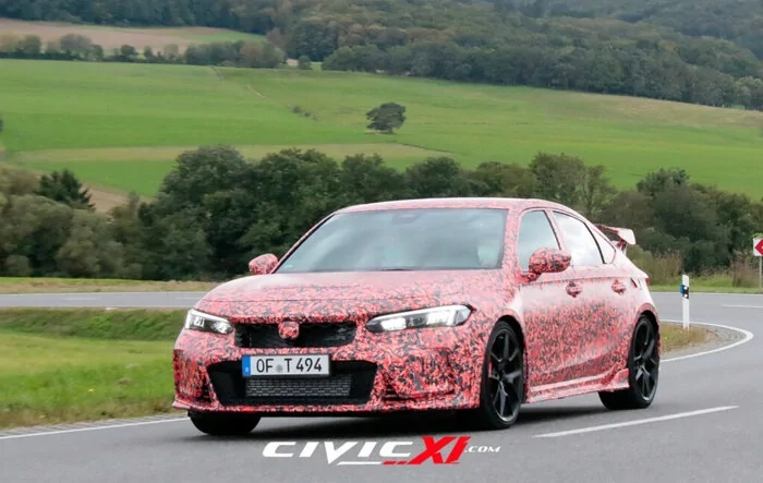 2022 Civic Type R spied testing near Nürburgring ahead of next week's track testing!
