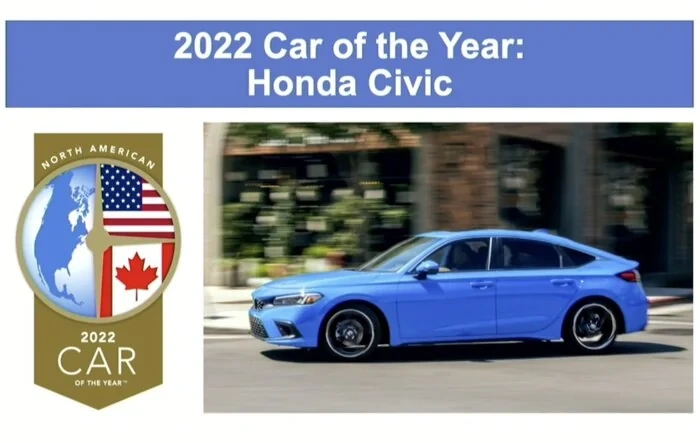 ? 2022 Civic is the North American Car of the Year!