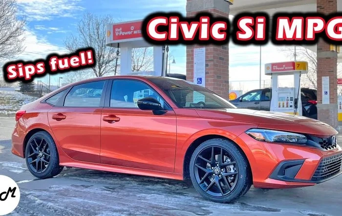 2022 Honda Civic Si MPG Fuel Economy real-life test via DailyMotor!