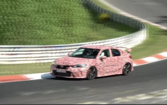 Brief On-Track Footage of 2023 Civic Type R @ Nurburgring (Audible Throttle Inputs)