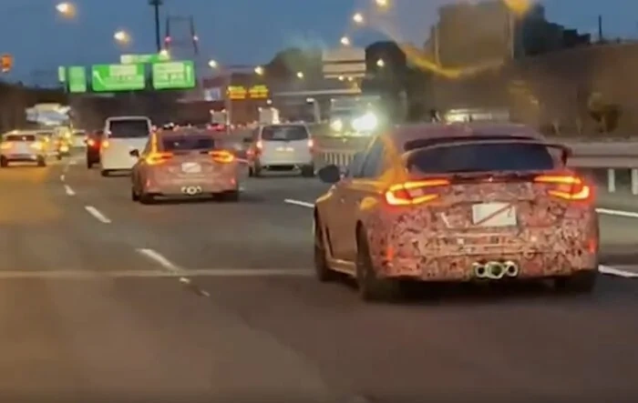 New 2023 Civic Type R On-Road Footage (Night-time highway driving)