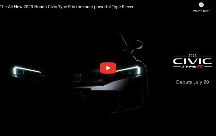 Watch 2023 Civic Type R Live Reveal Here on July 20 [Viewing Party Thread 🥳]