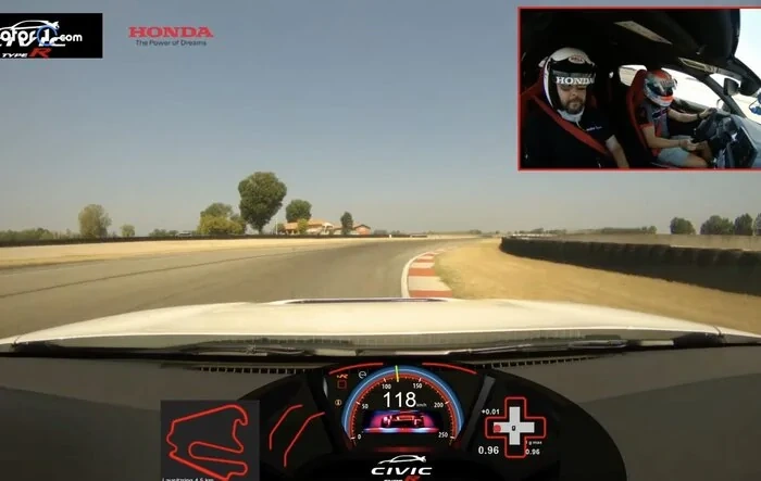 Type-R Onboard Ride Along Track Video - WITH Exhaust Sound