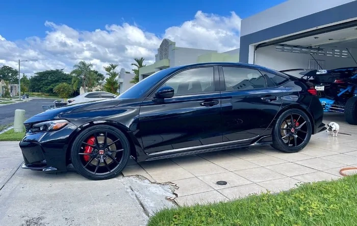 FL5 Civic Type R lowered on H&R springs