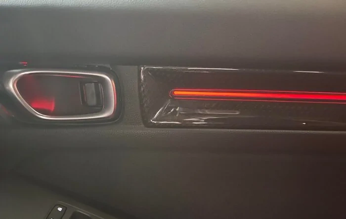 JDM Honda Access Interior LED Door Lights and Center Console Lights installed.
