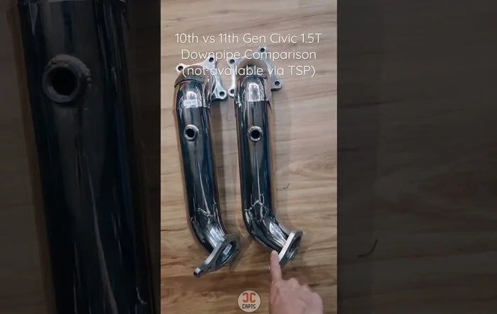 Not the same! 10th vs 11th gen Honda Civic 1.5T Downpipe Comparison 🏎️