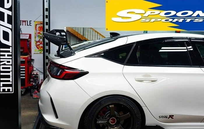 Spoon Sports Crane Neck Wing Installed